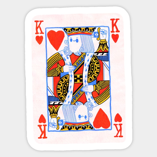 King of Hearts Sticker by Surplusweird